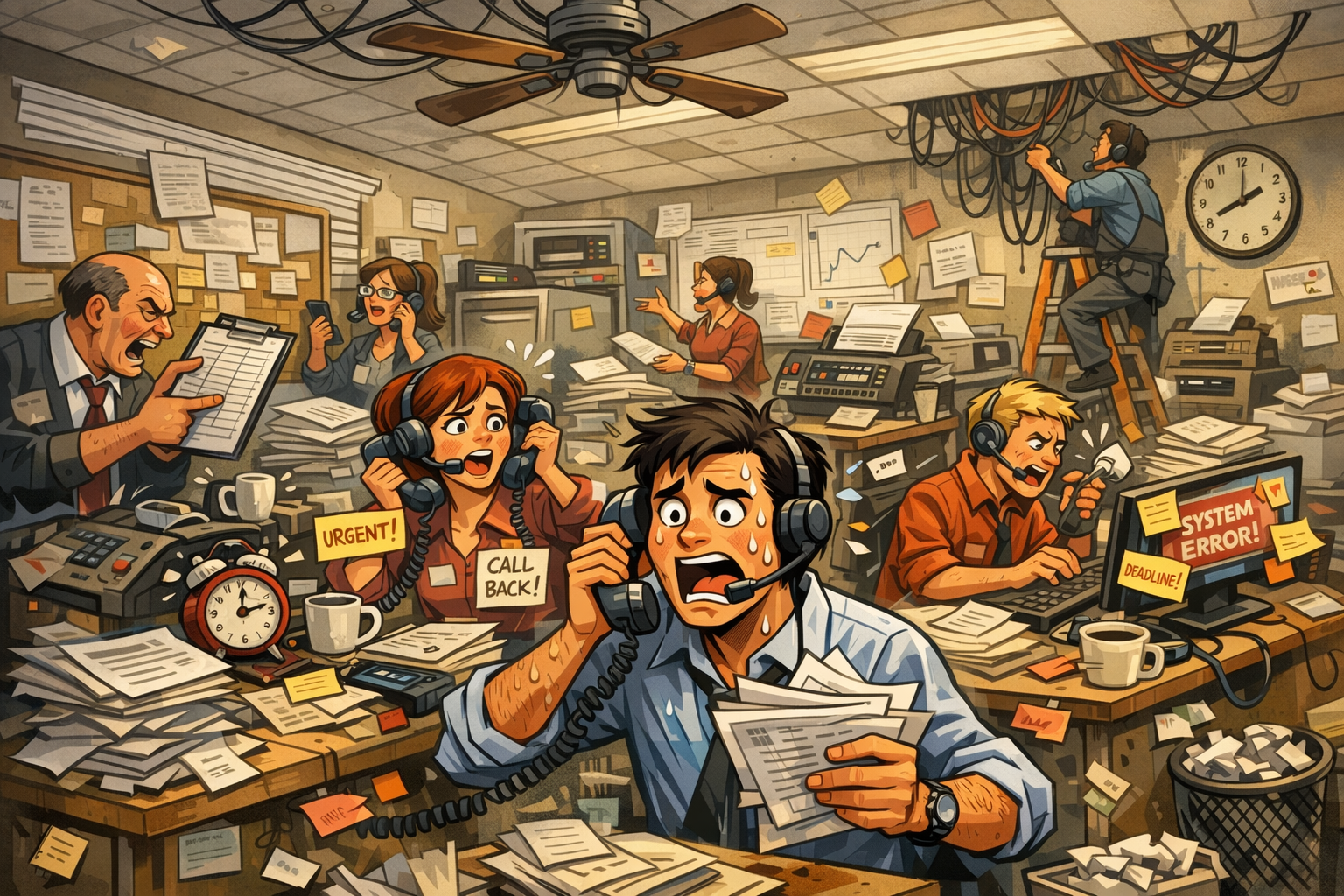Manual Call Center Chaos